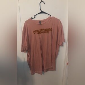 Country Roads Men's Pink T-Shirt